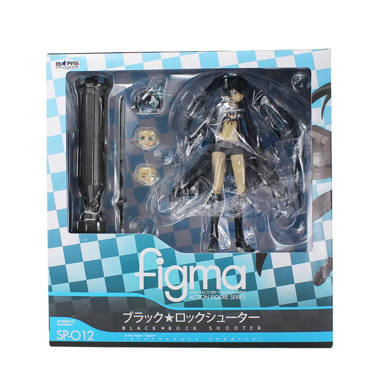 

15cm Anime Black Rock shooter hEIY Figma SP012 PVC Action Figure Black Rock Taito Cannon Collection Model Dolls Toys