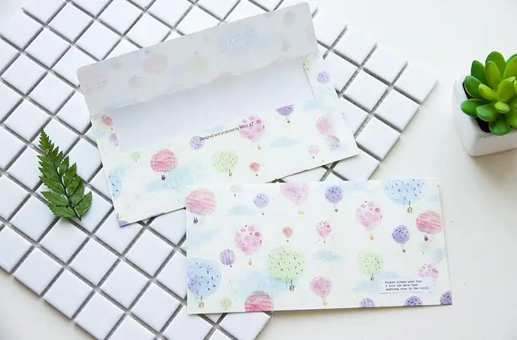 20 шт./компл. Kawaii корейские канцелярские платье с цветочным узором и Бумага конверты мини маленький ребенок дети конверты для свадьбы письмо подарки