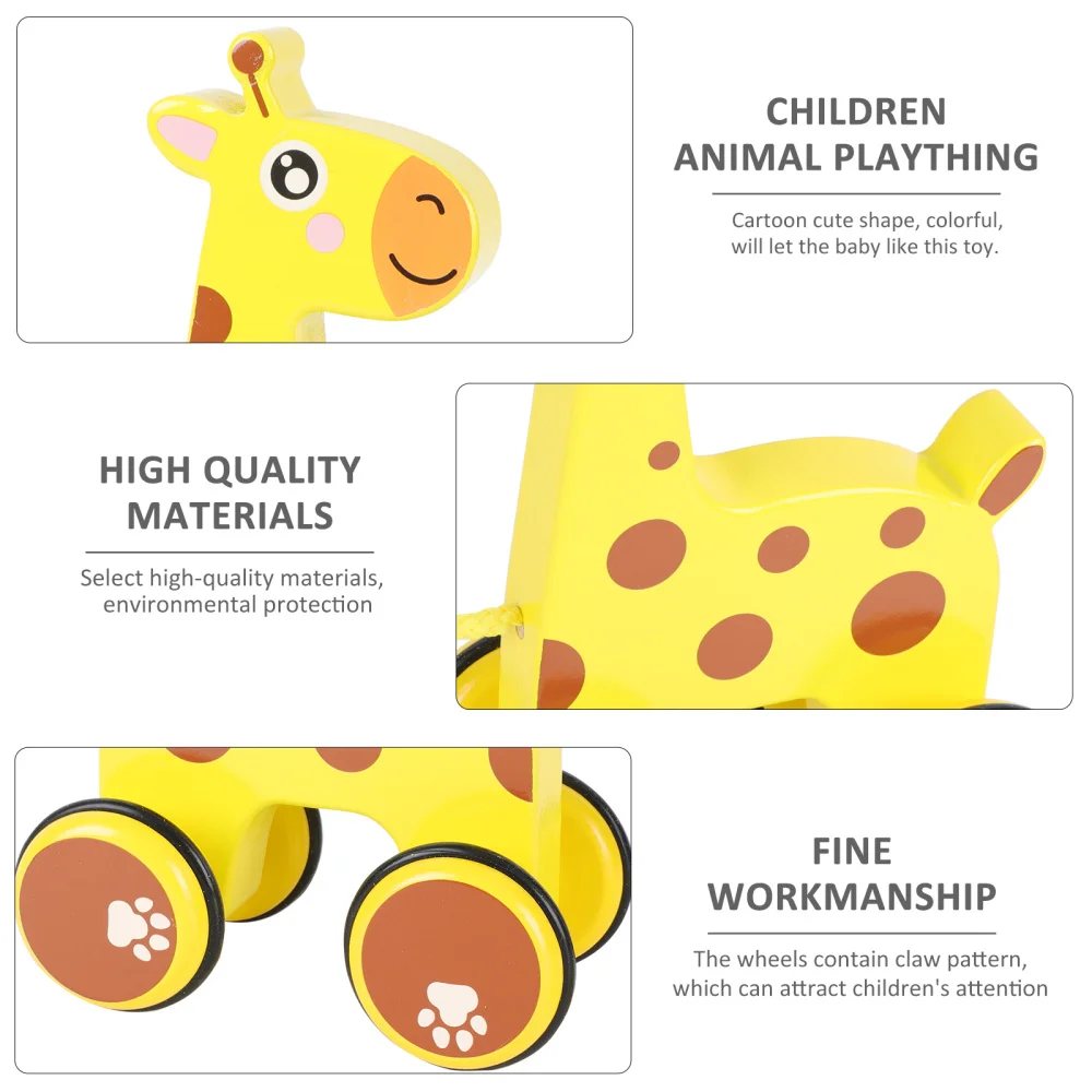 

Children Animal Colorful Wooden Tractor Baby Wisdom Early