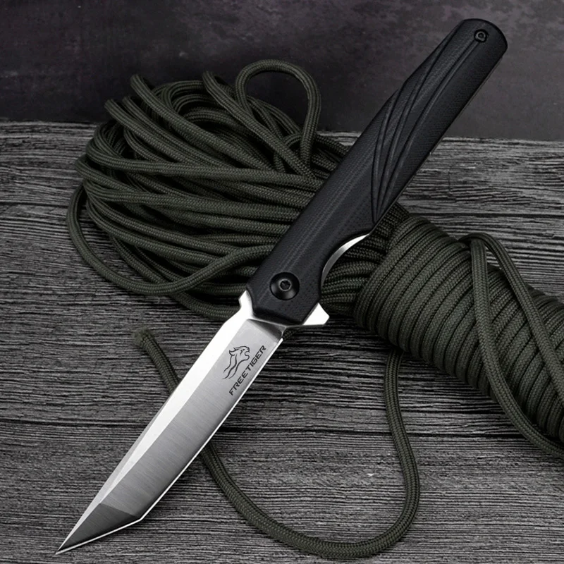 Складной нож FREETIGER FT906 G10 карманный тактический Клинок с лезвием D2 подшипником для