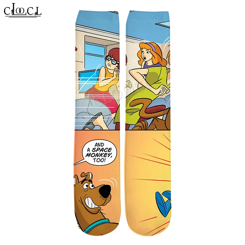 

CLOOCL 2021 New Fashion Newest Cartoon Anime Scooby Doo 3D Printed Unisex Harajuku Casual Hot Selling All-match Socks