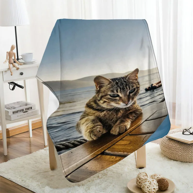 ?? Musifeカスタム動物猫フランネル毛布デザイン独自の毛布フランネル毛布ソファdiyのドロップシッピング