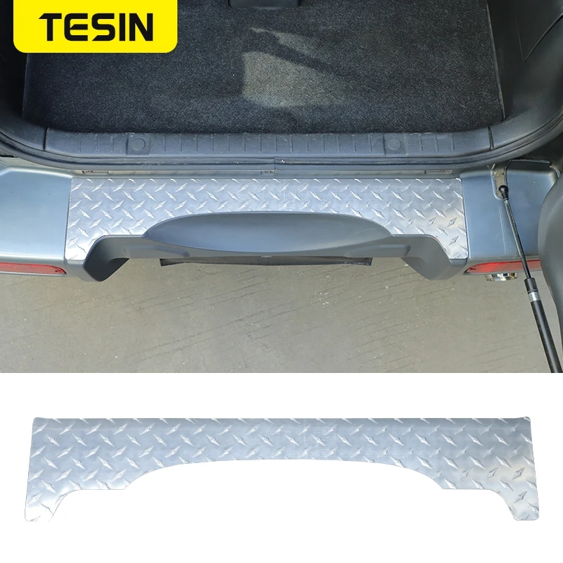 

Накладка на порог TESIN, защита для салона автомобиля, заднего бампера, внутренняя защитная накладка для Suzuki Jimny 2007-2017, автомобильные аксессуар...