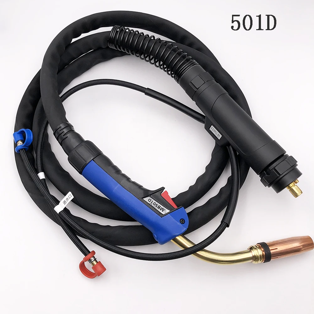 Mig Water Cooled Welding Torch Binzel Type MB 501D 5M With Euro Adapter Connector