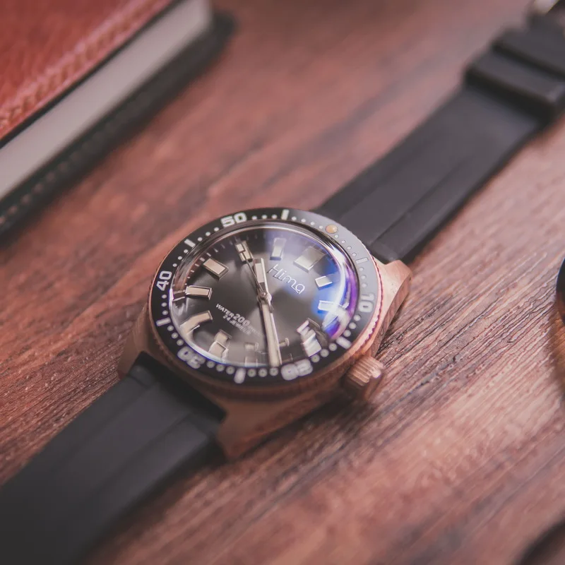 PROXIMA Мужские автоматические механические часы Бронзовые Мужчины подводные 200 м