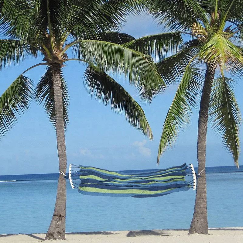 Satin Al 2 Takım çift Hamak 450 Lbs Taşınabilir Seyahat Kamp Asılı Hamak Salıncak Tembel Sandalye Tuval Hamak, Mavi Ve Kırmızı