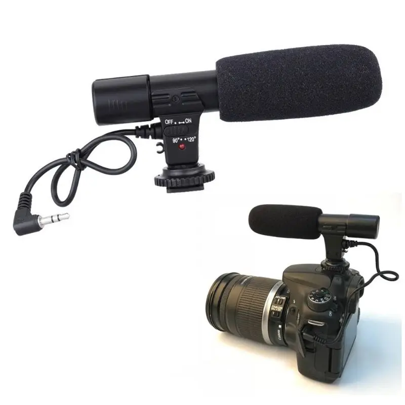 Mic-01 3 5 мм DV стерео записывающий микрофон для SLR видеокамеры | Электроника
