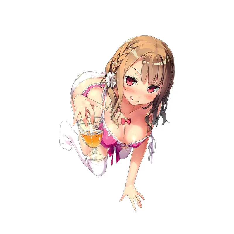 

Personalized Sexy Anime Imouto Sae Ireba Ii Car Stickers Funny Cover Scratches Bumper Window Decals Accessories KK13*13cm