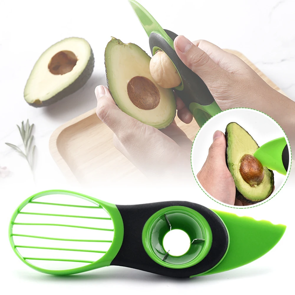 

3-in-1 Avocado Slicer Fruit Cutter Pulp Separator Home Kitchen Tools Home Accessory