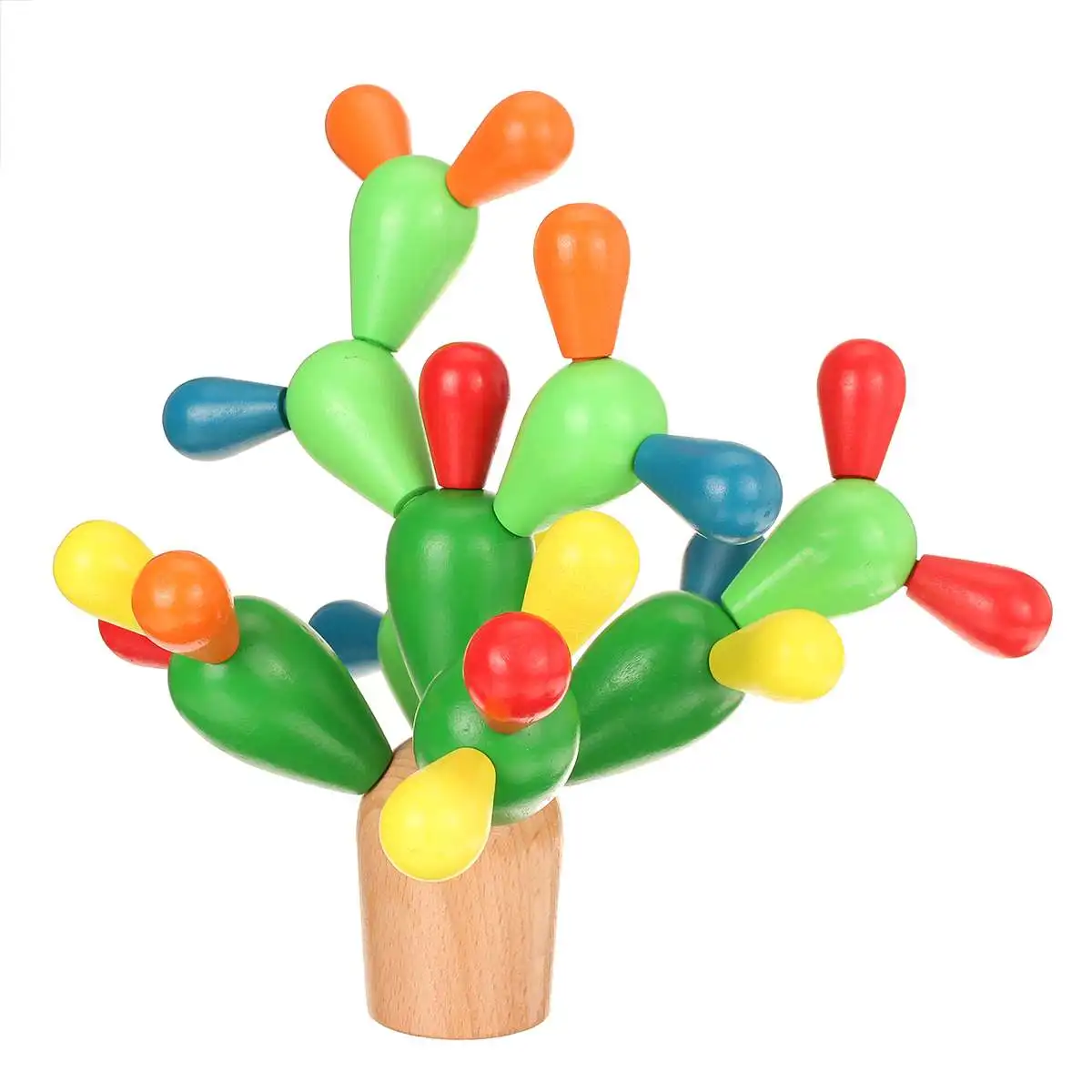 

Раннее Образование макароны деревянная балансирующая игрушка-кактус съемные строительные блоки для детей развитие интеллекта игрушка