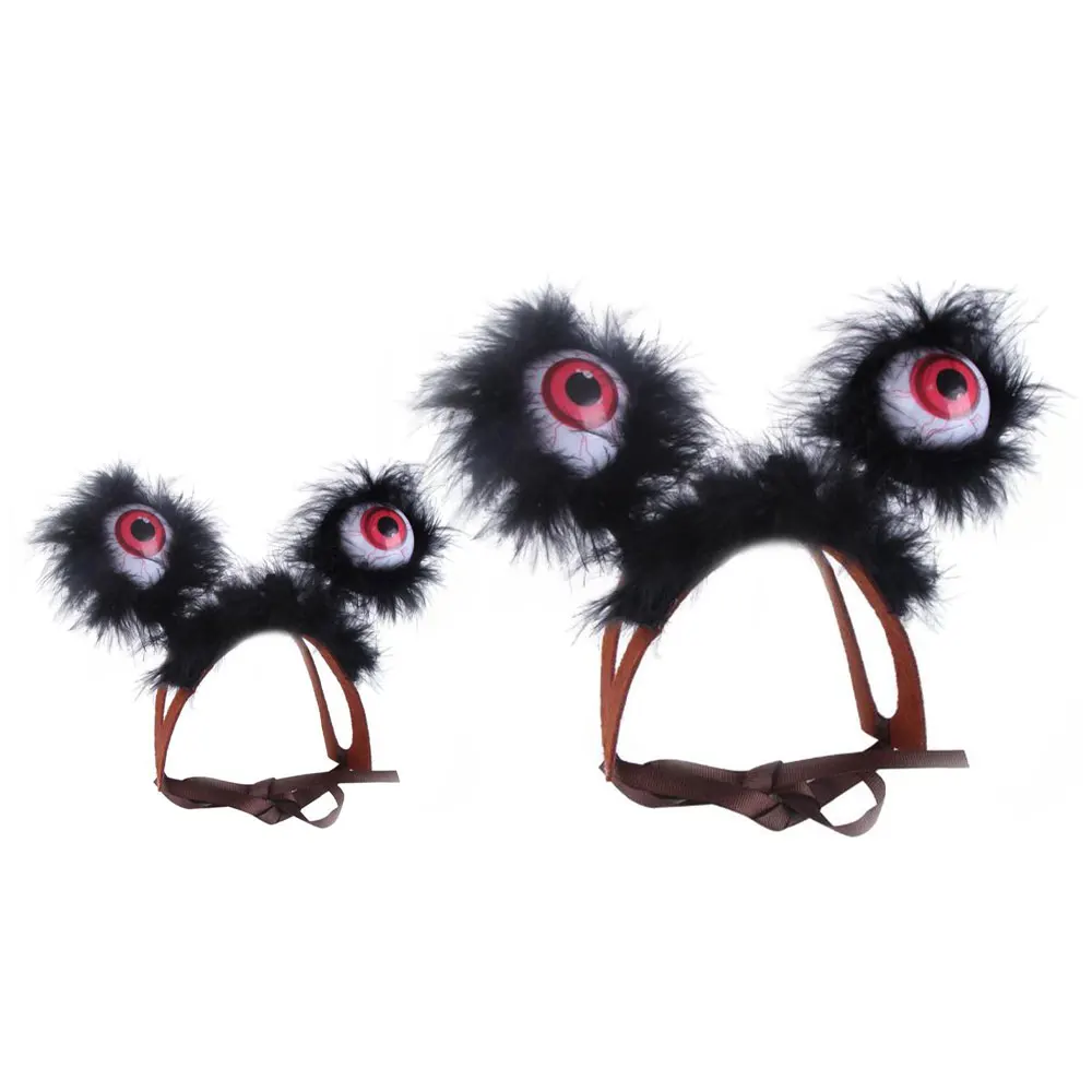 Домашнее животное собака котята призрак фестиваль мигающий глаз головные Уборы