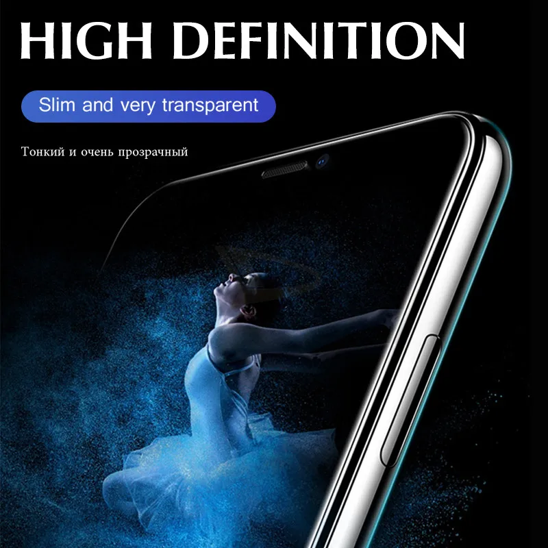 Передняя + задняя 15D защитная гидрогелевая пленка для IPhone X XR XS Max 8 7 6 6s Plus экрана