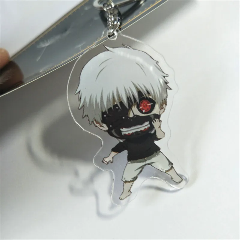 Акриловая цепочка для ключей с аниме окружающим Токийский вурдалак сумасшедшая