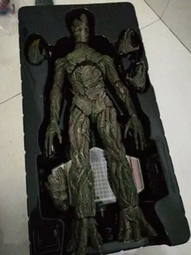 Горячие игрушки GROOT guarders of Galaxy Groot 1/6 весы из ПВХ 38 см 15 дюймов|Игровые фигурки и