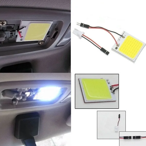 4/8PCS Car Interior Accessories 18/24/36/48 SMD T10 4W 12V COB Panel LED Lights Bulb Dome Light Lamp | Автомобили и мотоциклы