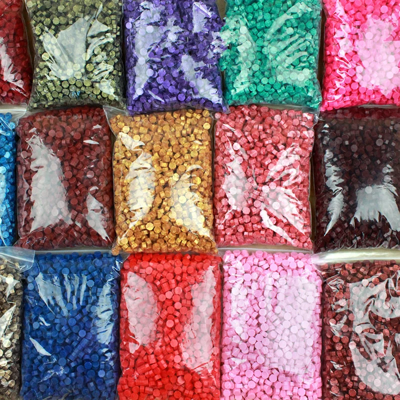 Cuentas de cera de sellado Vintage para tableta, palitos de sellado de sobre, boda, cera de sellado antigua, 500g, 1650 Uds.-1