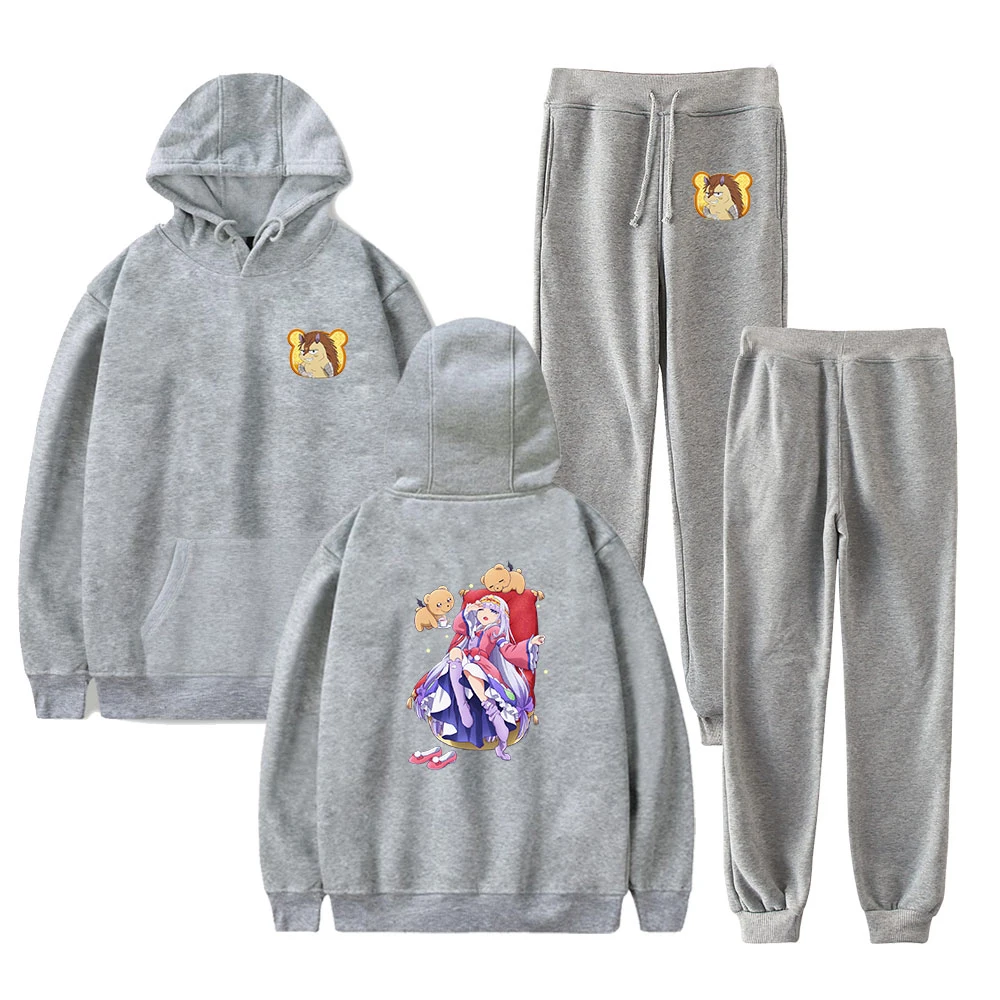 

Sleepy Princess in the Demon Castle Sweatshirt Two Piece Set Hoodie+Jogger Pant Japanese Comics Harajuku Clothes Men Women's Set