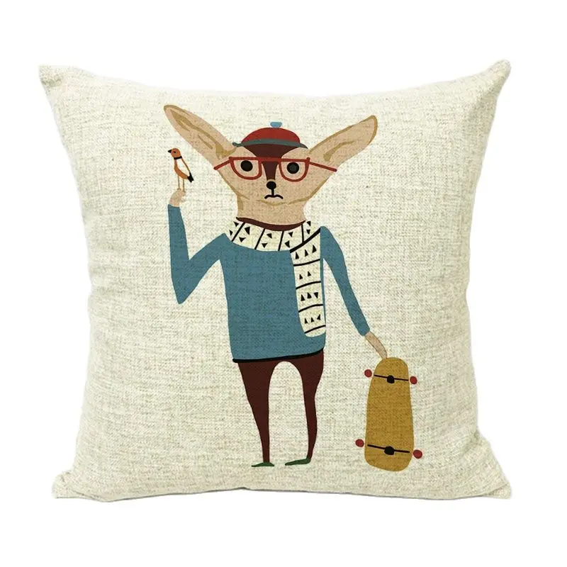 Автомобильные Чехлы магазин подушка брендовая мультяшная Милая лиса Cojin