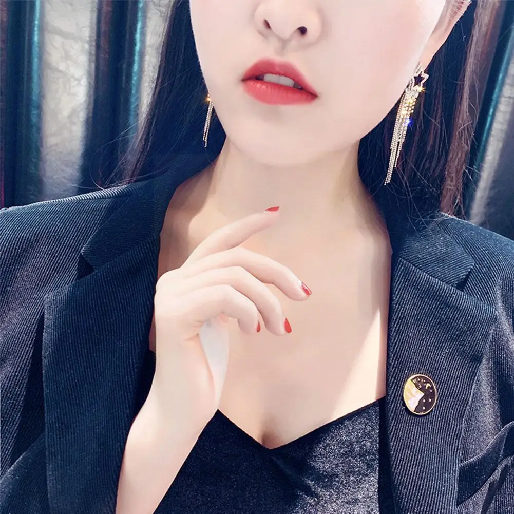 

Fashion Shiny Star Long Tassel Crystal Earrings For Women Luxury Drop Dangle Earrings Brincos For Women Wedding Jewelry Gif W1c3