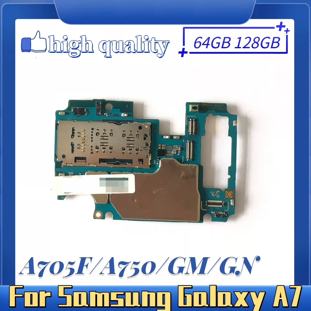 Материнская плата для Samsung Galaxy A70 64 ГБ 128 материнская A705F A705GM A705GN A750F 1 SIM 2