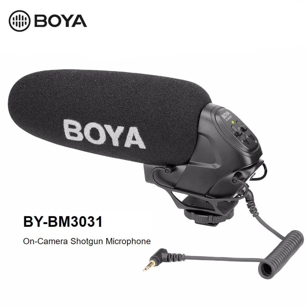 BY-BM3031 BOYA BY-BM3031 микрофон суперкардиоидный конденсаторный интервью емкостный микрофон камера видео микрофон для Canon Nikon sony DSLR видеокамеры - Цвет: BY-BM3031
