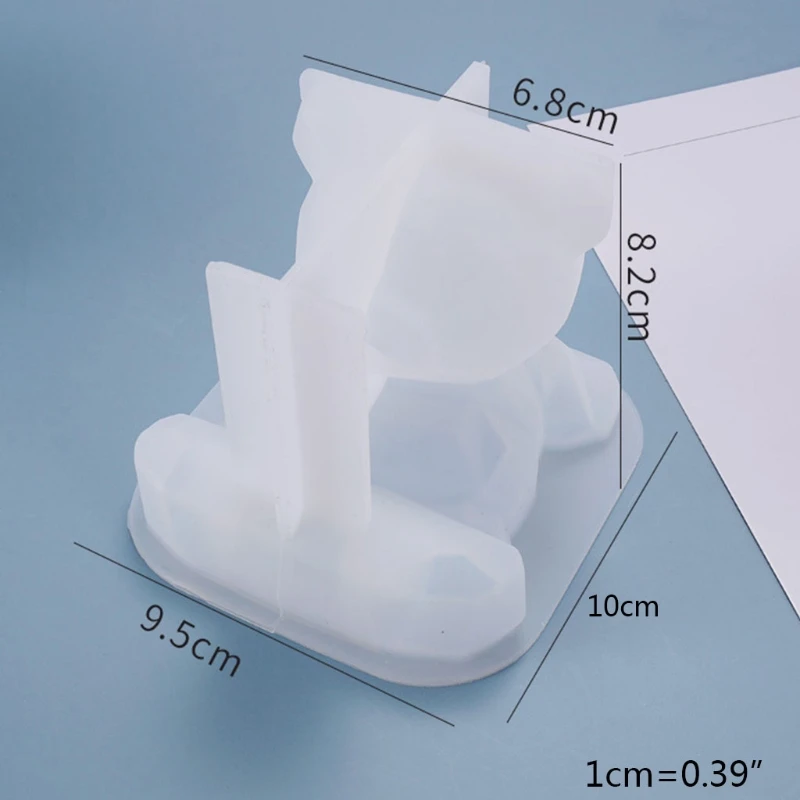 

Resin Crystal Epoxy Mold Cartoon 3D Bear Phone Holder Casting Silicone Mould DIY Crafts Ornaments Making Tools