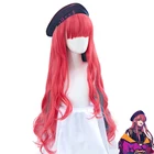 Парик из аниме радокс 80 см для косплея, костюмы из смешанных розовых и синих длинных волос для косплея, Бае Анны фолкн