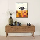 Винтажный постер в португальском стиле для аквариума, Ретро Художественный постер на стену, для гостиной, спальни, декоративная живопись, 60 лет