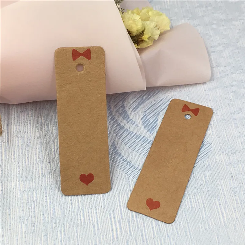 100 шт мульти-размер крафт-этикетка спасибо Подарочная бирка этикетка для