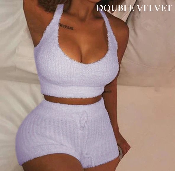 2020 летние сексуальные Клубные наряды прилегающие комплекты одежда для женщин 2