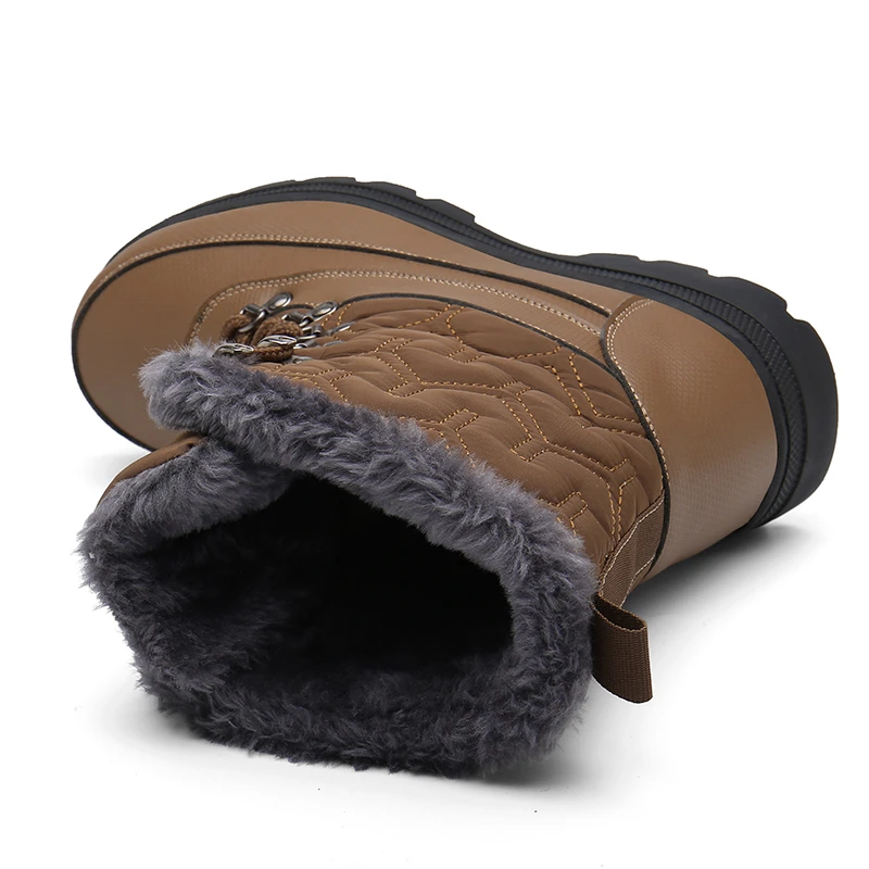 Зимние ботинки мужские горные кроссовки кожаная походная обувь женская уличная