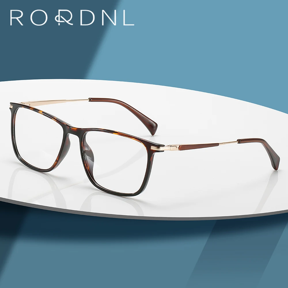 Квадратная оправа для очков по рецепту мужская при близорукости Мужская Полная