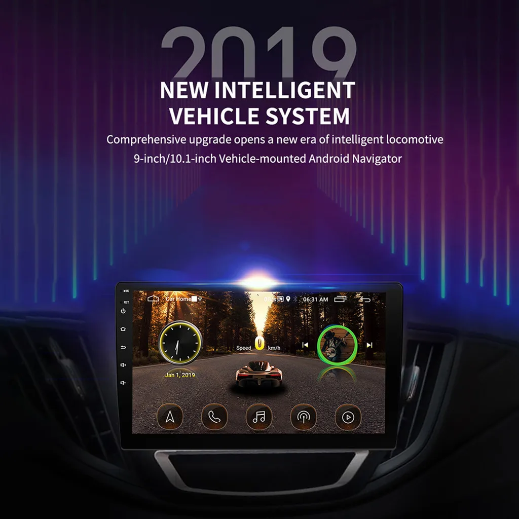 Android 9 дюймов 16G Mp5 плеер стерео GPS навигация машина радио Bluetooth автомобильная