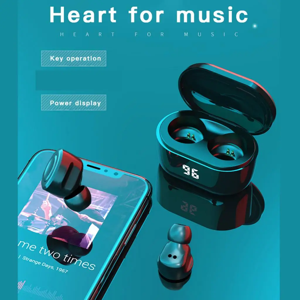 A6 TWS наушники 5 0 Bluetooth беспроводные водонепроницаемые стереонаушники с