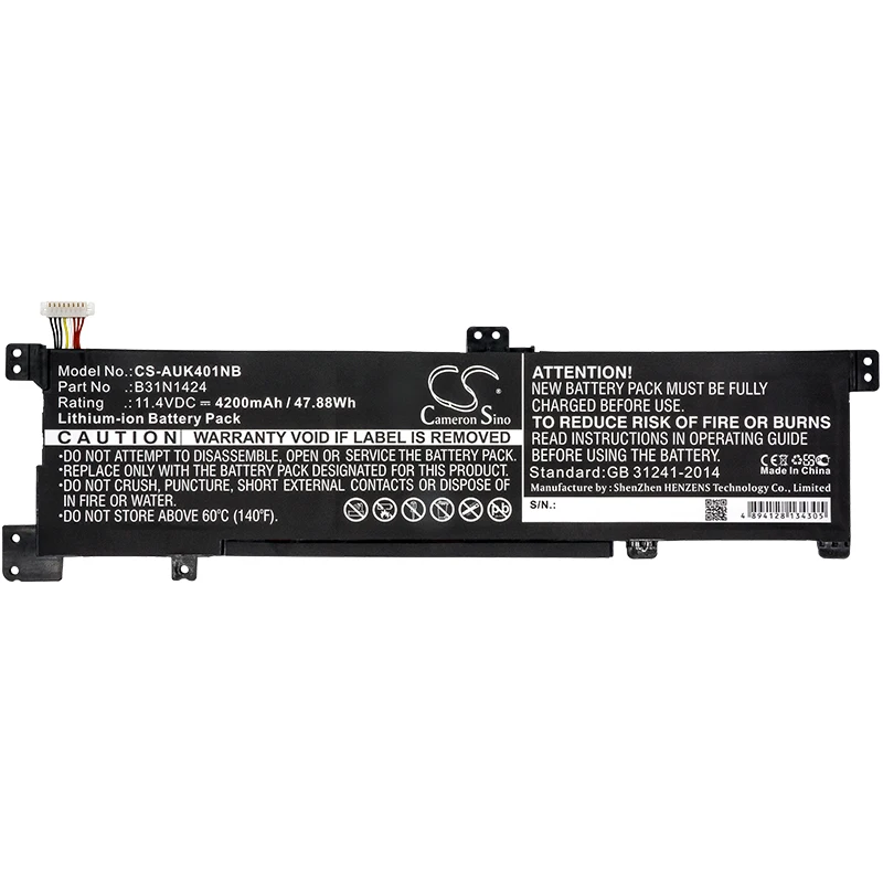 Кэмерон китайско 4200 мА/ч Батарея для Asus A400U A401L K401 K401LB K401LB5010 K401LB5200 K401LB5500