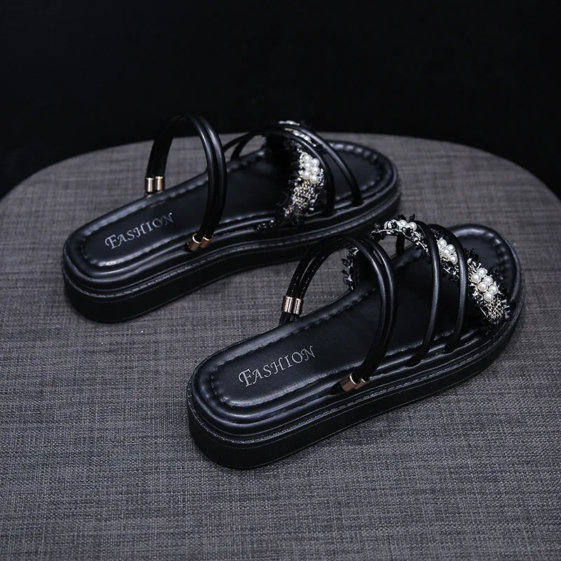 

2021 New Summer Flat Beach Fashion All-Match Casual Roman Sandals