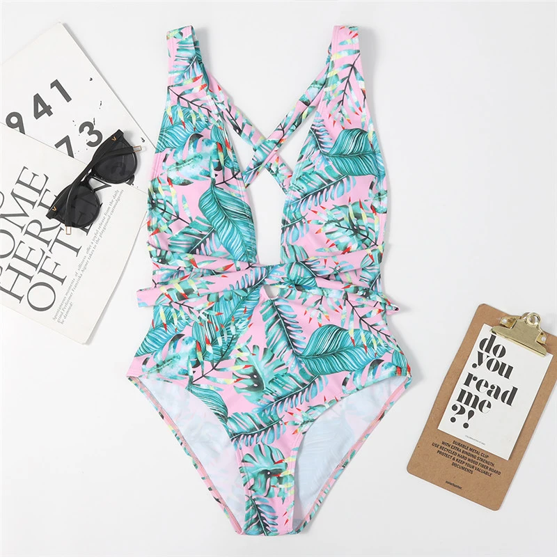 

Hollow Out African print One Piece Swimsuit Women swimwear Sexy Backless Bathing suits Trikini 2020 Retro Brachwear Monokini