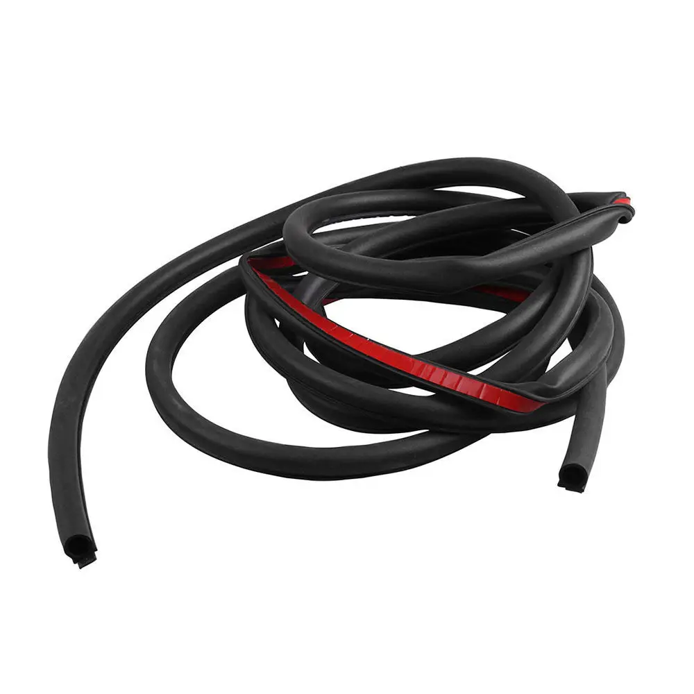 

4M D-type Car Door Rubber Sealing Strip Door Edge Guards Protector Waterproof Noise Isolation Weatherstrip Car Replacement