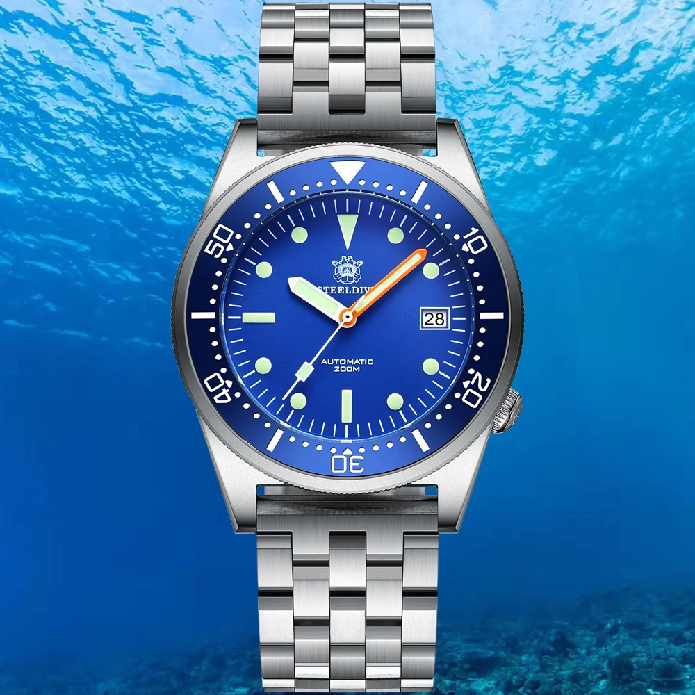

Мужские механические часы STEELDIVE 1979 Pro, автоматические часы для дайвинга с автоподзаводом, сапфировым стеклом NH35A, 200 м