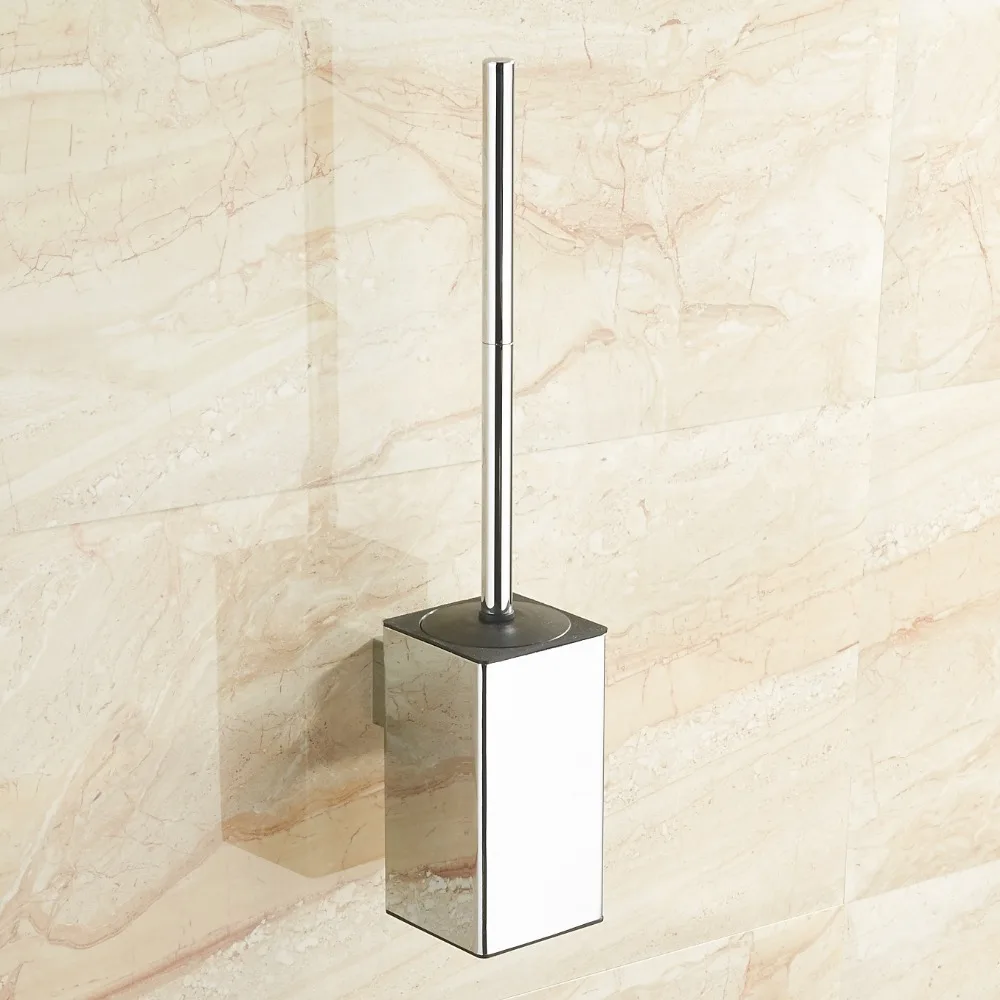 2021 Maximum New Arrival Hot Sale 304 Stainless Steel Toilet Brush Bath Cleaning Brush Holder with Toilet Brush Wall Mount