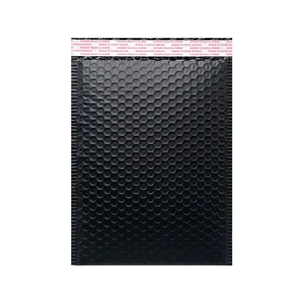 

50pcs Matte Black Padded Shipping Envelope Metallic Bubble Mailer Aluminum Foil Gift Bag Packing Wrap bubble packaging bag