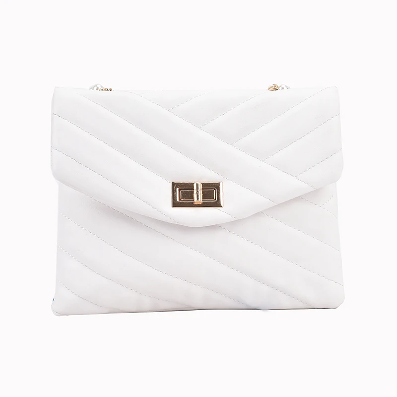 

Fashion PU Leather Envelope Crossbody Bags for Women 2021 Luxury Branded Shoulder Bag Small Pearl Chains Handbags Bolsa Feminina