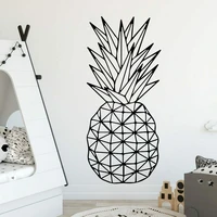 geometric pineapple pattern fruit wall sticker for kids room decoration vinyl wall decals kitchen living room decor art w287