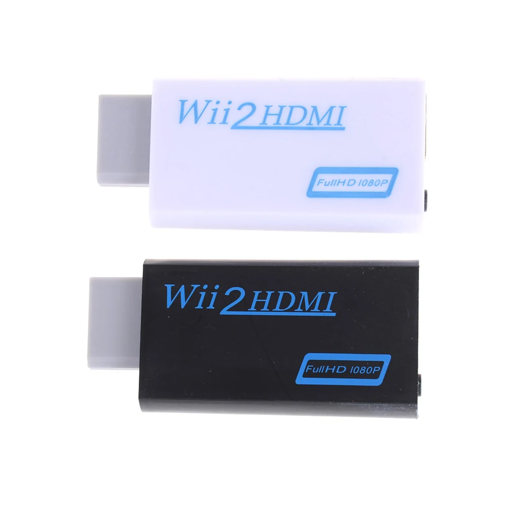 

1PC For Wii To HDMI-compatible Adapter Converter Support FullHD 720P 1080P 3.5mm Audio For Wii2HDMI Adapter For HDTV Black White