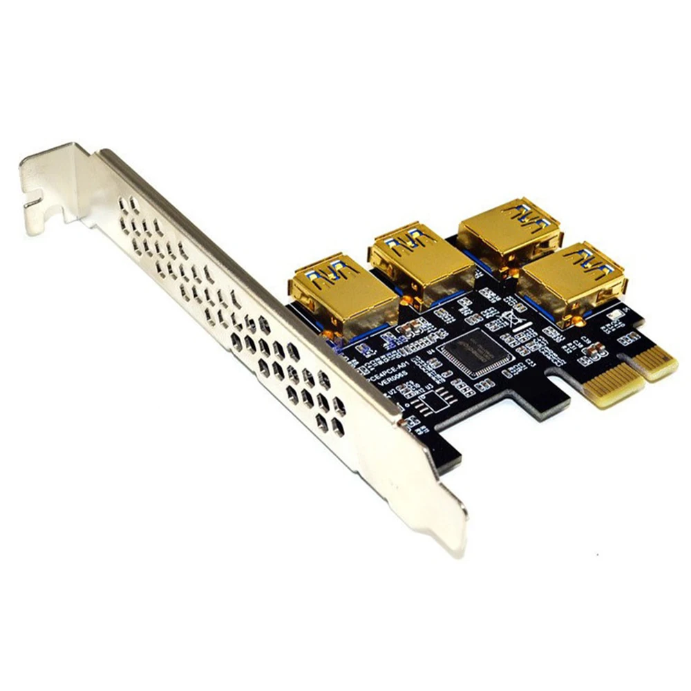 

Карта расширения PCIE 1-4 PCI Express USB 3,0, 1x до 16x, порт PCIe, Стандартная карта для майнинга биткоинов BTC