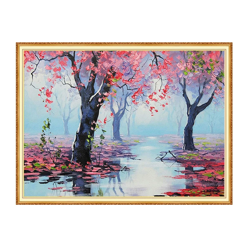 Набор для алмазной живописи Meian Scenery полностью квадратный 5D Алмазная мозаика