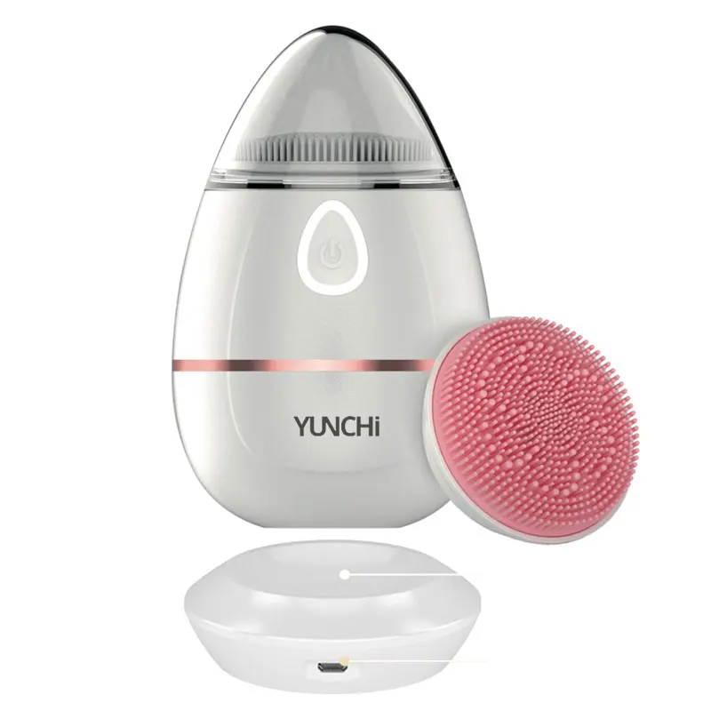 Щетка для чистки лица Электрический Очиститель с 2 головками щетки 4 режима