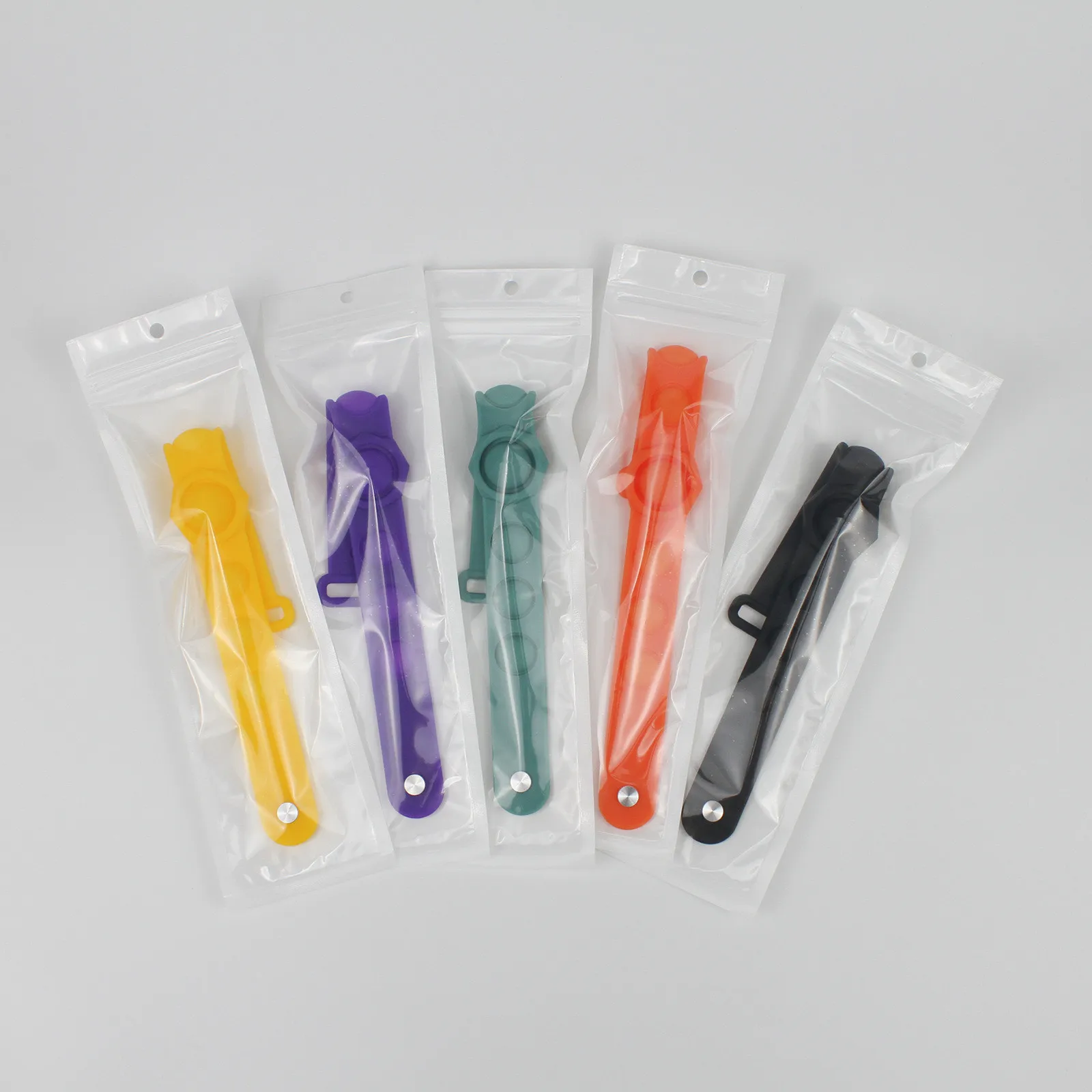 

Fidget Toys Decompression Toy Stress Relief Wristband Flip Puzzle Press Finger Bubble Music Bracelet Push Bubbles Gifts Toys Y*