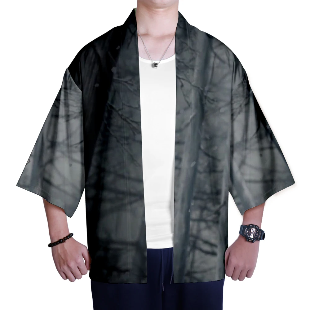 

Summer Fashion Ghost Blade 3D Kimono Men Women Fashion 3D Kimono T-shirt Cardigan Short Sleeve Japanese Demon Killer Casual Top
