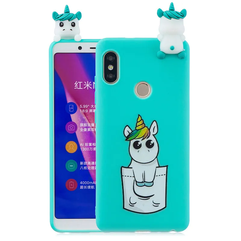 3D, панда, единорог, "Кролик", "Кошка чехол для Xiaomi Mi8 A1 A2 Lite Redmi 8 7 6 7A 8A 4X Note 8T Note 8 iPhone 7 6 Plus 5 iPad Pro 5A Redmi 5 Plus S2 чехол